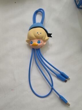 NWT Dimoo World Pop Mart X Disney 2 In 1 Cell Charger Cable Donald Duck Popcorn